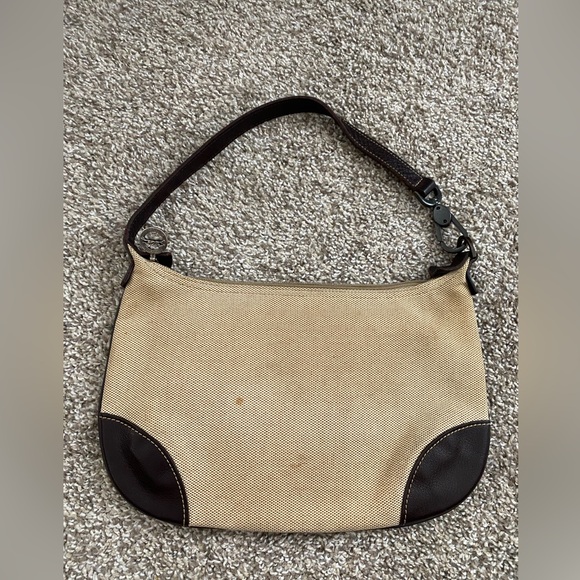 Longchamp Paris Vintage Small Shoulder Bag Brown Leather - Picture 5 of 13